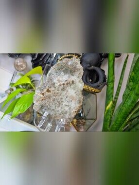 Smokey Green Amethyst Prasiolite Crystal Slab